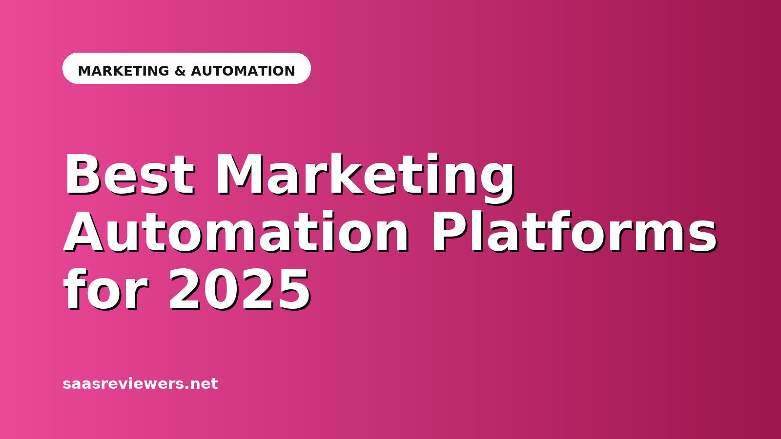 Best Marketing Automation Platforms for 2025