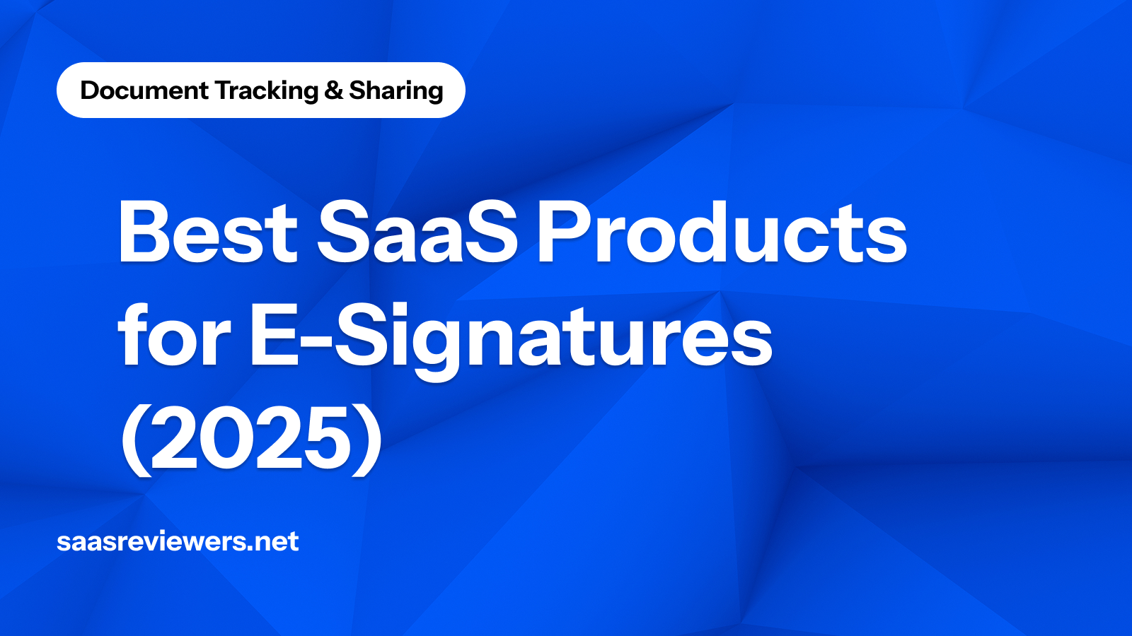 Best SaaS Products for E-Signatures (2025)